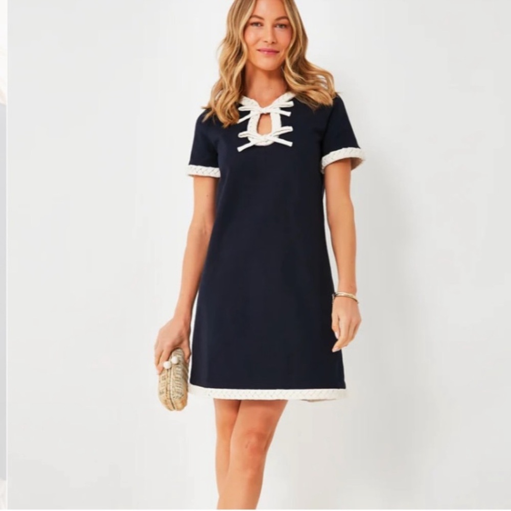 Tuckernuck Navy and White Mini Dress